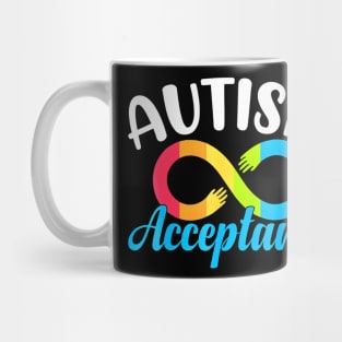 Autism Awareness Autism Red Instead Infinity Acceptance Mug